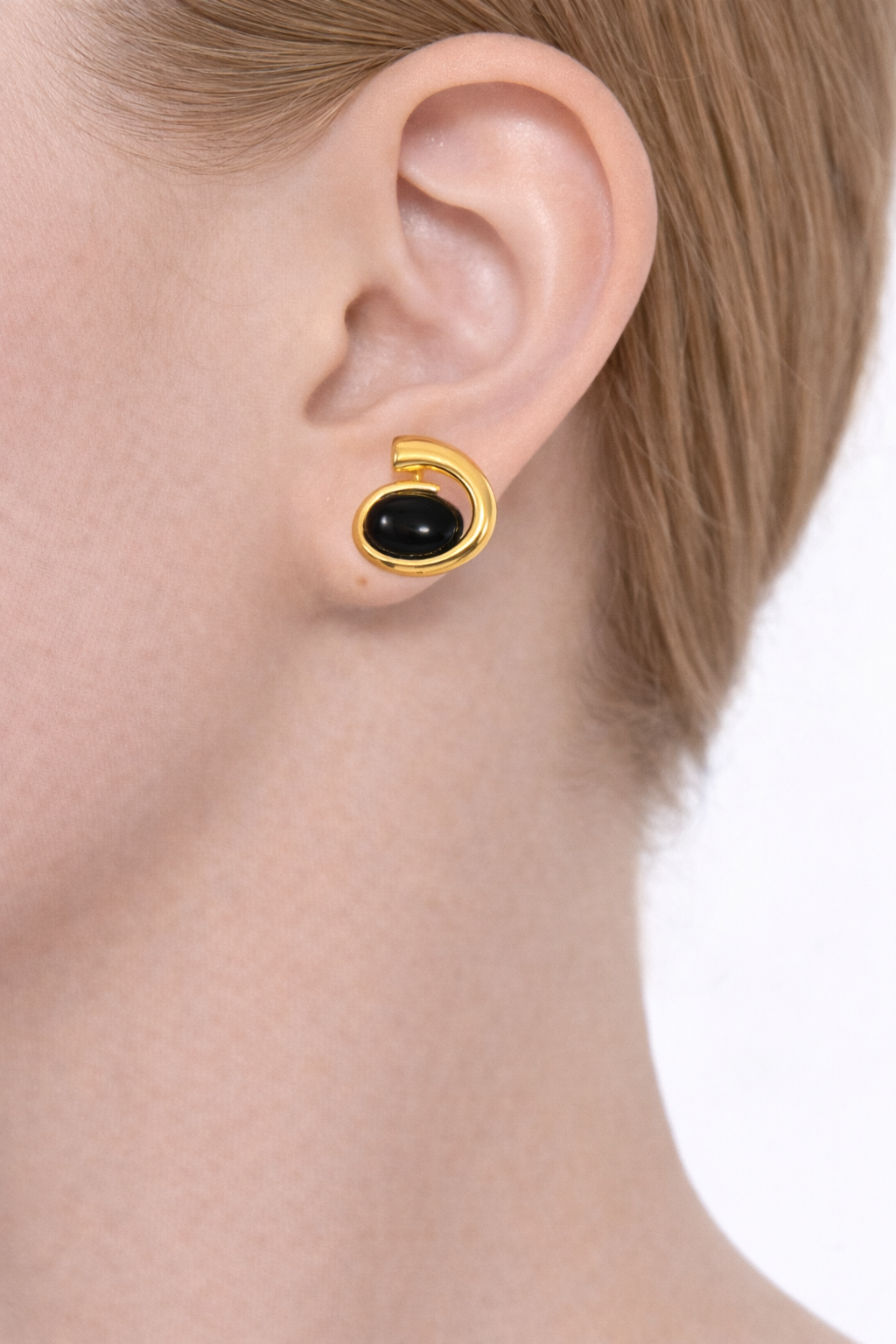 Black Stone Gold Jewelry Set