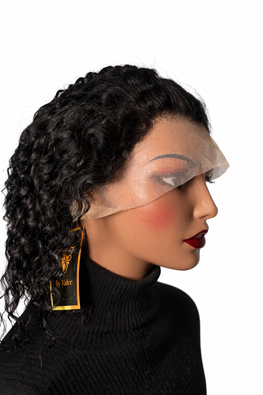 Loose Curly Lace Front Wig – Elegant Updo Style (Natural Hairline)