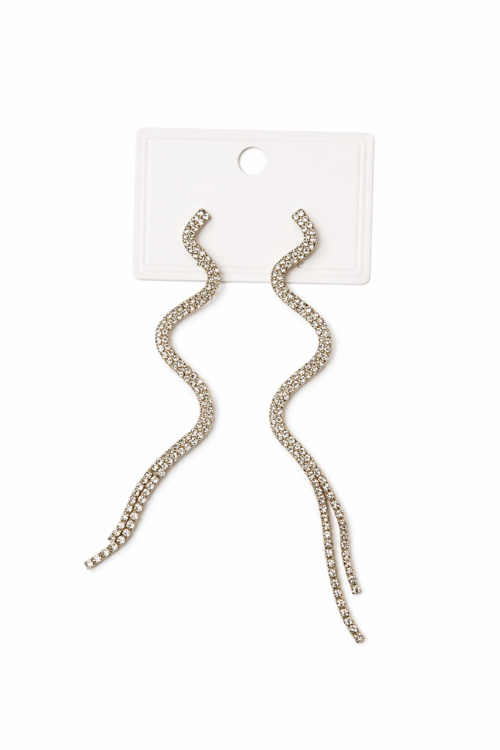 Crystal Snake Drop Earrings