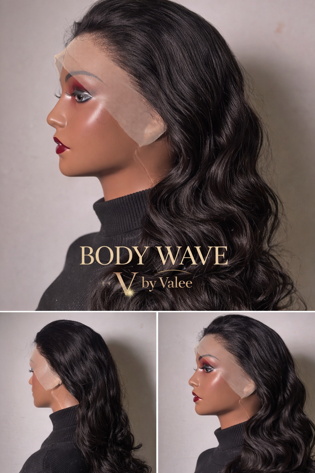 Luxury Body Wave Lace Wig – Natural Black (HD Lace)
