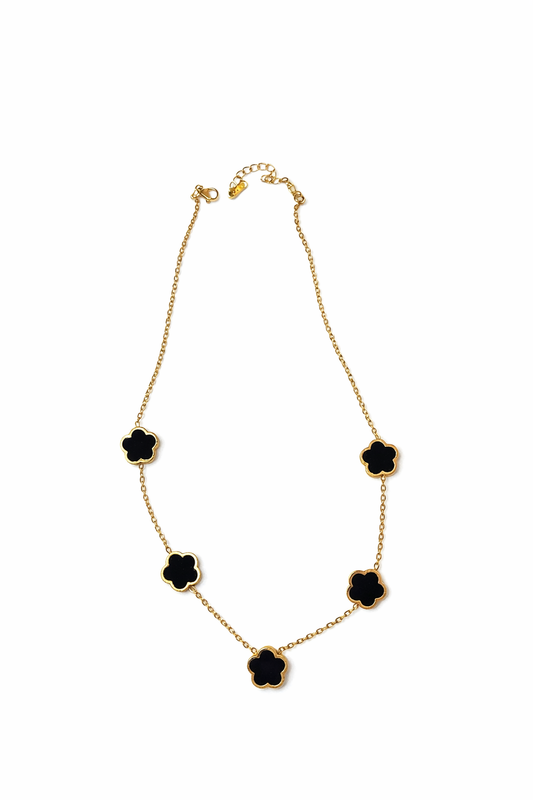 ✨ Luxury Black Clover Gold Necklace