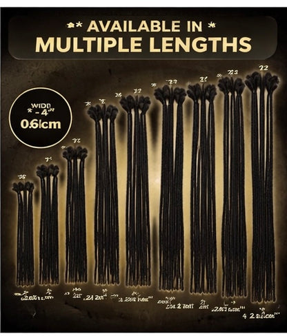 Natural 10” Dreadlocks – Black (pack of 10) – photo 5