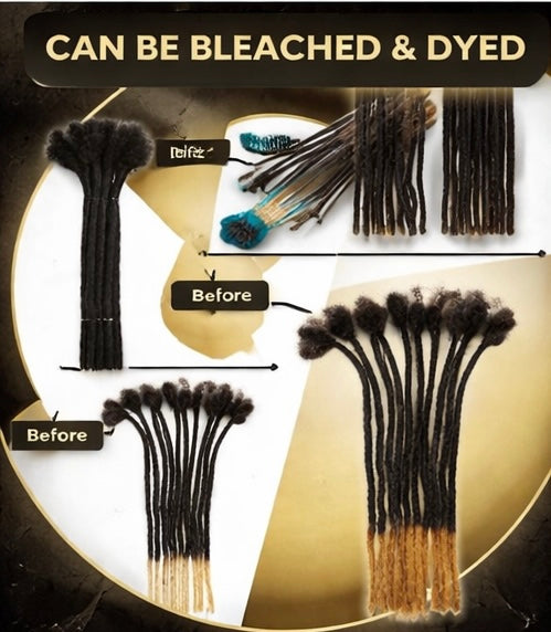 Natural 10” Dreadlocks – Black (pack of 10)