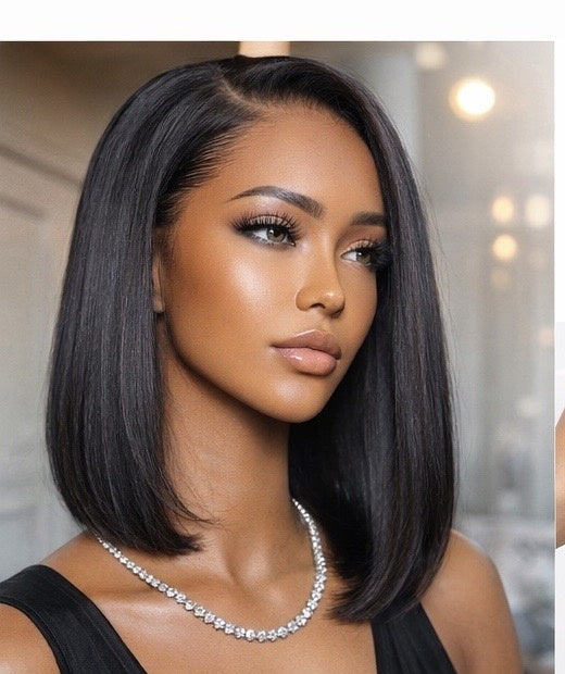 13×4 Bob Straight Wig – Lace Front Human Hair